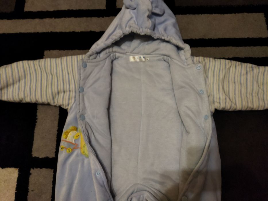 Комбинезон теплый мягкий 0-6 мес.