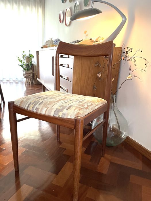 Cadeiras vintage dinamarquesas dos anos 70