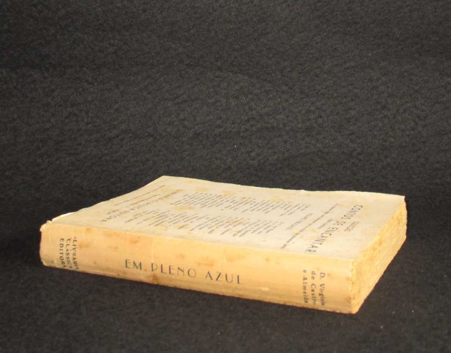 Livro Em Pleno Azul D. Virgínia de Castro e Almeida