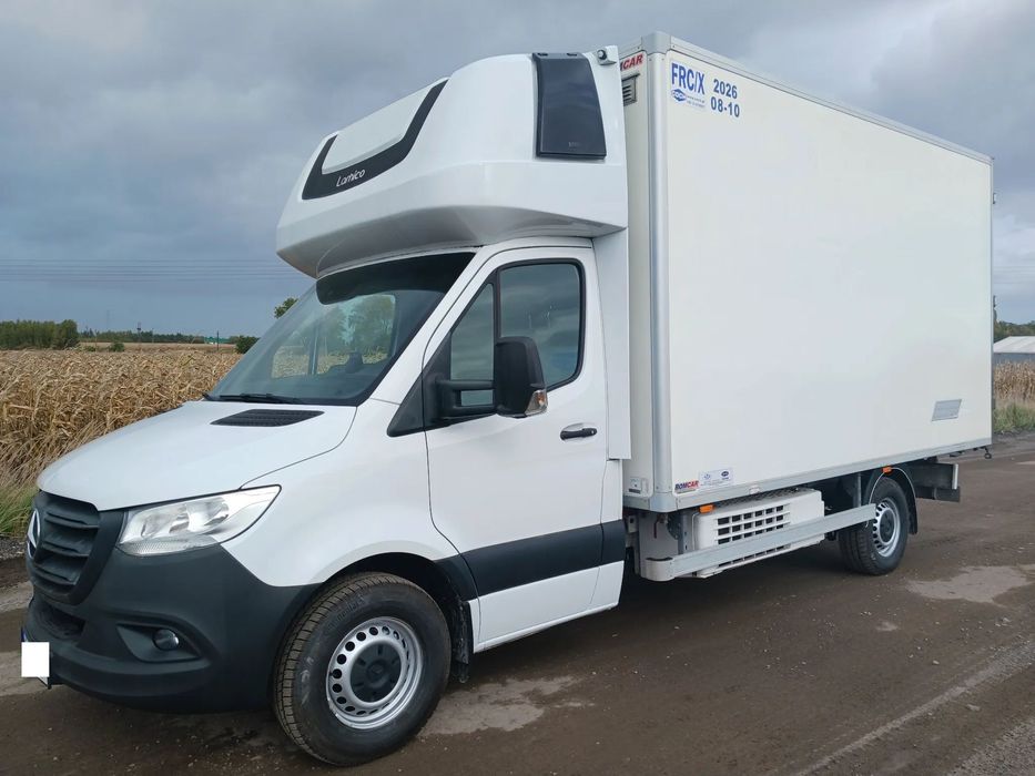 Mercedes-Benz Sprinter 907 Max 20r maxi 316 CDI 160 KM SALON Sypialnia webasto Klima Izoterma Siła Chłodnia Mroźnia Agregat  Mercedes Sprinter 907 316 CDI 20r Izoterma Chłodnia Mroźnia Agregat