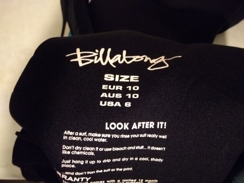 Fato Surf BILLABONG - short (verão) - está como novo