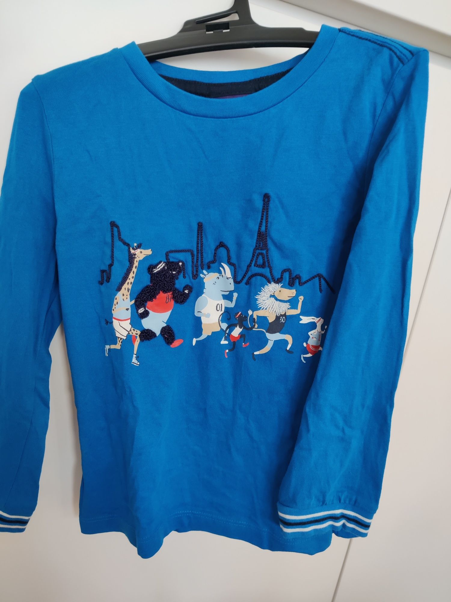 T-shirt, manga comprida, azul, Paris, Sergent Major, 5 anos, 110 cm