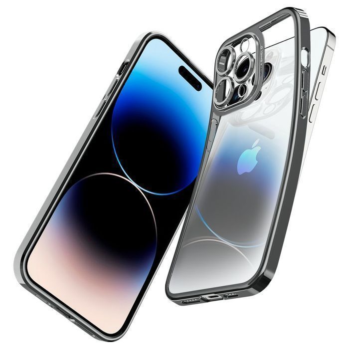 Spigen Optik Crystal Etui na iPhone 14 Pro - Szare Chrome