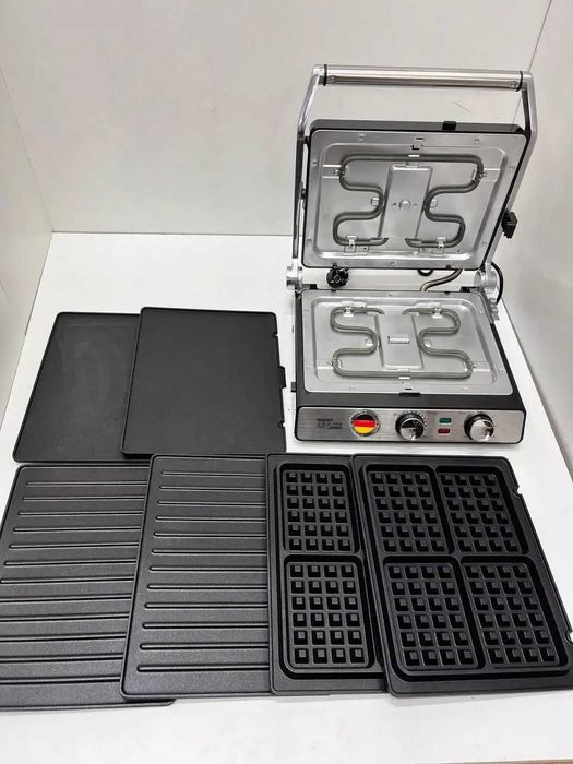 Німецький багатофункціональний пресс гриль вафельниця 3 в 1 Zepline