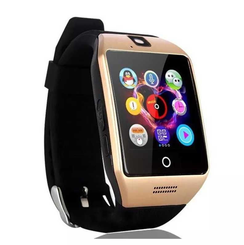 Розумні годинник Smart Watch Q18 Grape 64 Мб з блютуз, камерою Gold