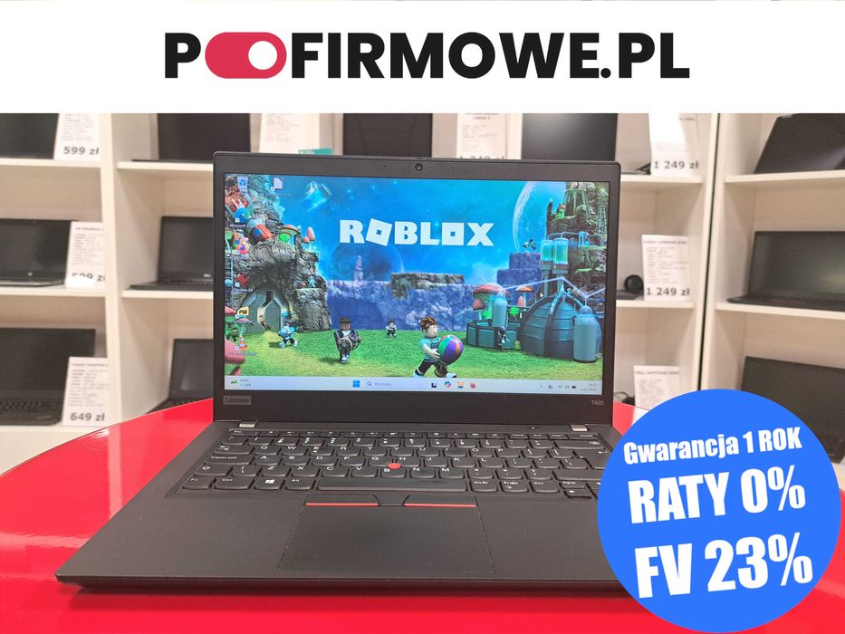 Laptop 14" Lenovo ThinkPad T495 Ryzen 3Pro 16GB/256SSD FHD Dotyk Win11