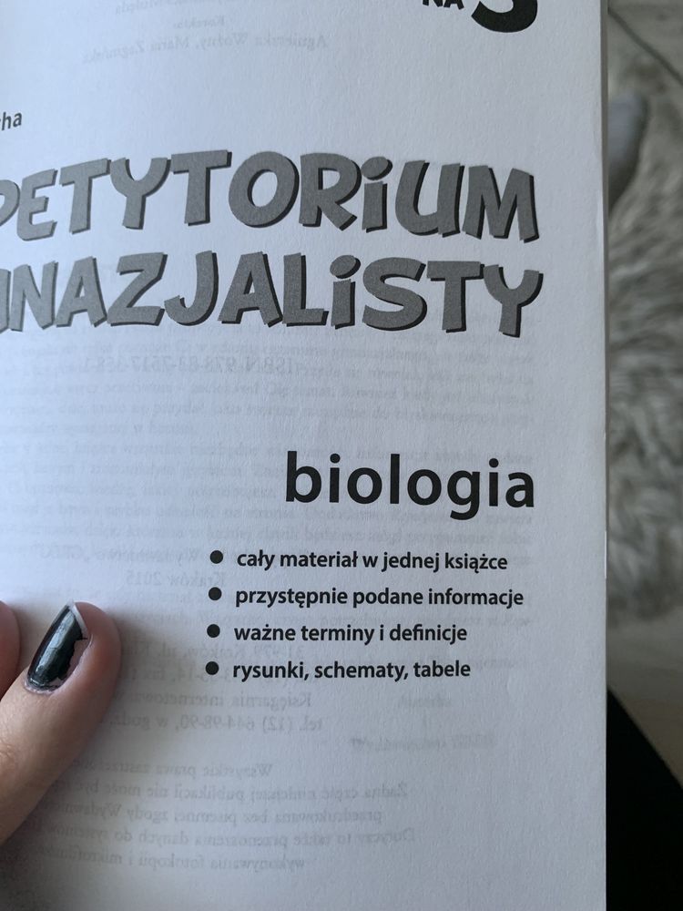 Repetytorium gimnazjalisty - biologia