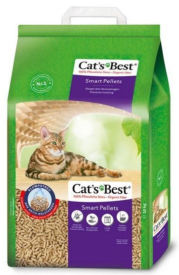Żwirek drewniany dla kotów o długiej sierści - Cat's Best 20L/10kg