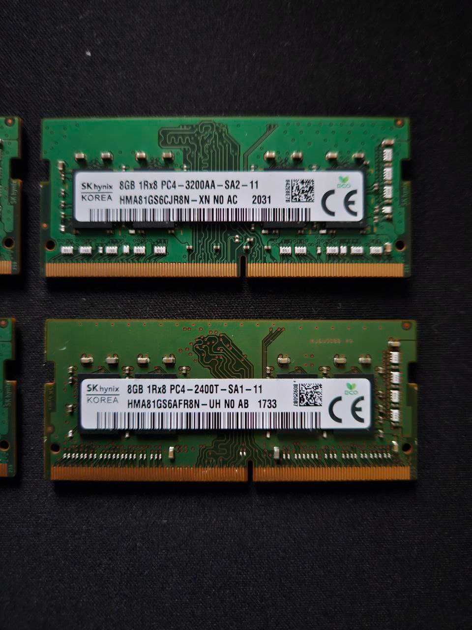 Оперативна память DDR4 SODIMM 8GB SK Hynix 3200mhz 2400mhz