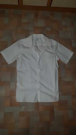 Белая новая рубашка в школу Marks&Spencer 12-13 лет 158 см
