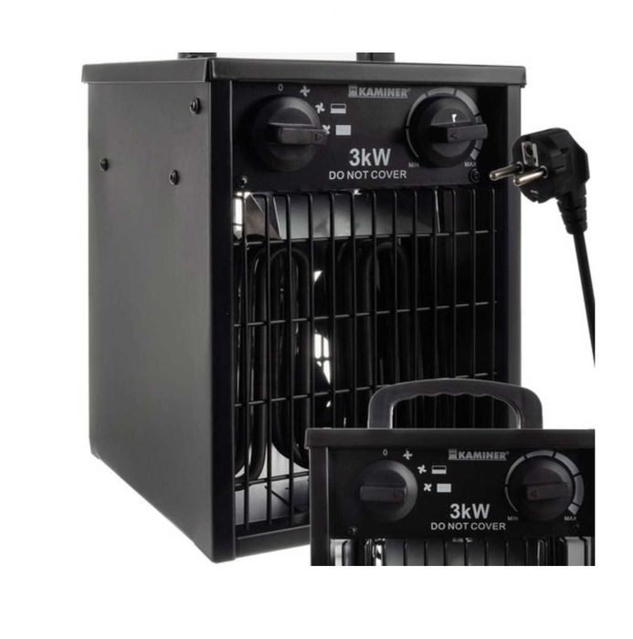 Nagrzewnica Elektryczna Farelka Dmuchawa Grzejnik Termostat 3kW 3000W