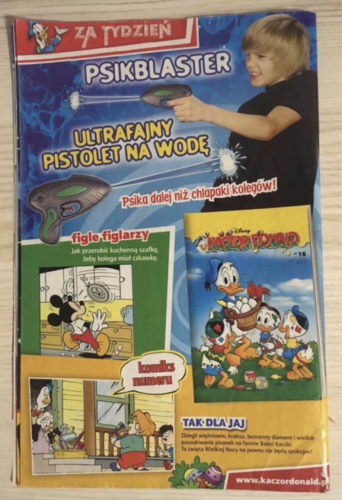 Gazetka Komiks Kaczor Donald numer 15/2001 Disney Unikat Vintage