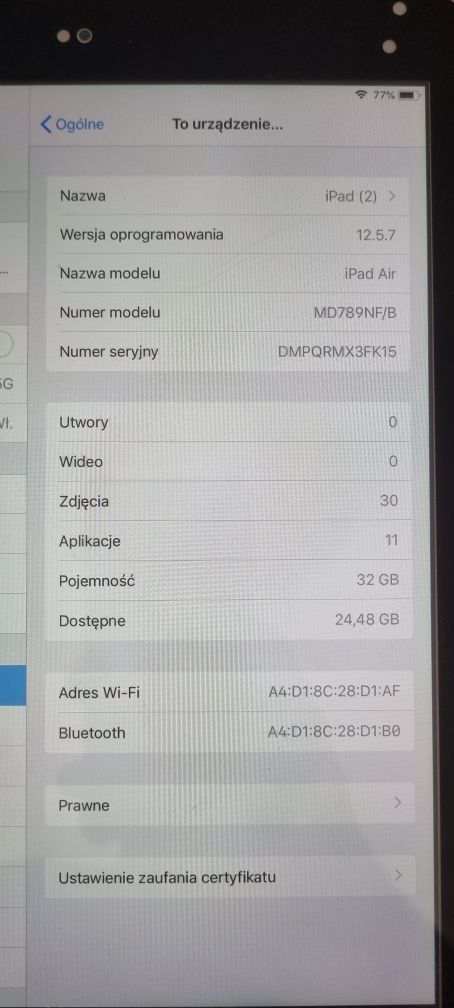 Ipad air 16 gb wifi