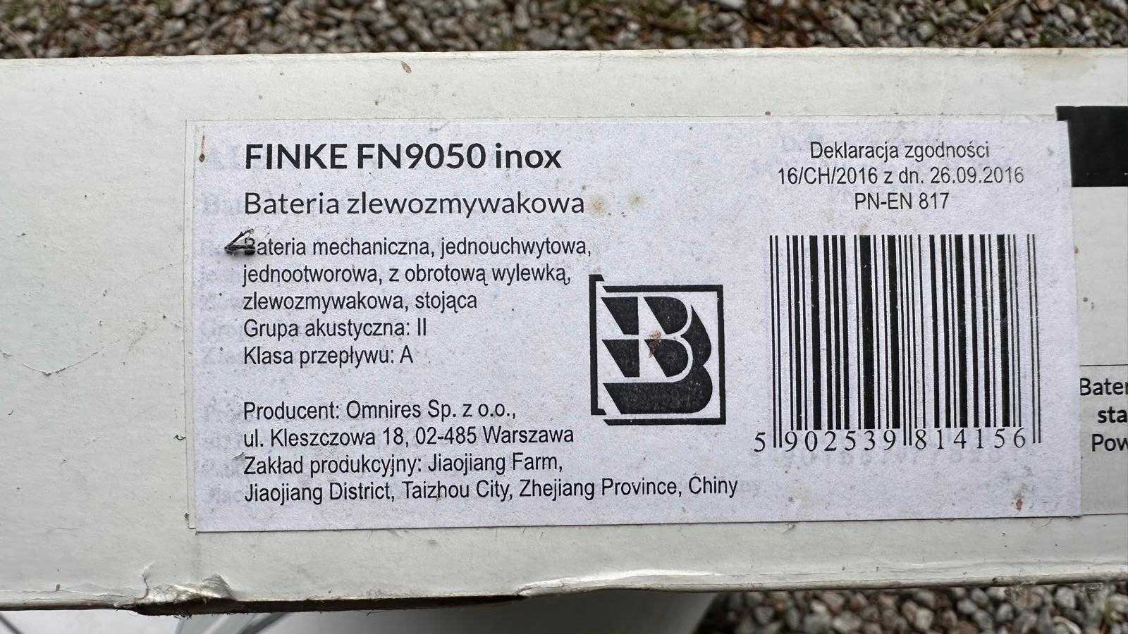 Bateria kuchenna Omnires FInke FN9050 inox - nowa, niesprawna