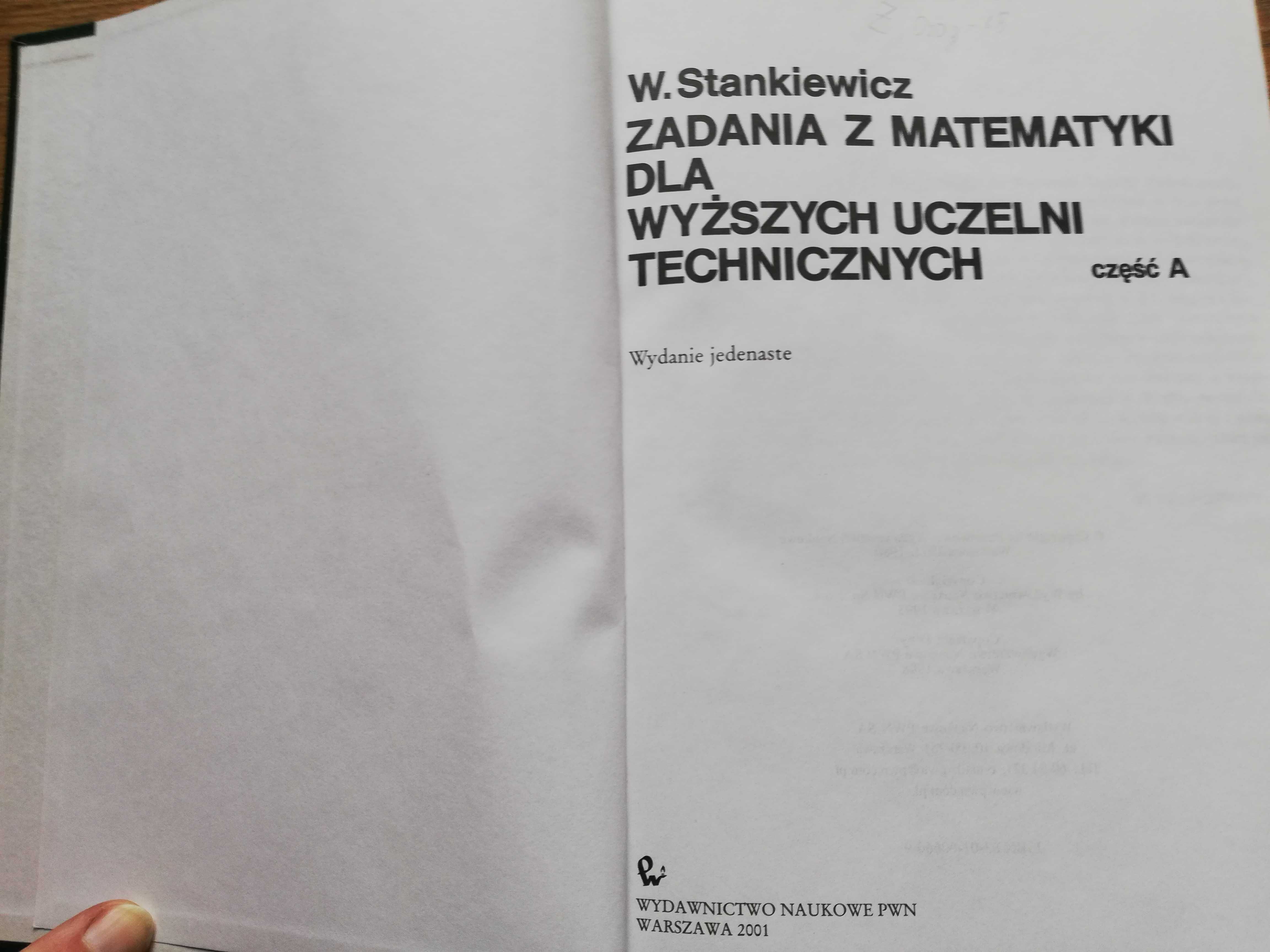 Zadania z matematyki dla wyższych uczelni techn.-Stankiewicz