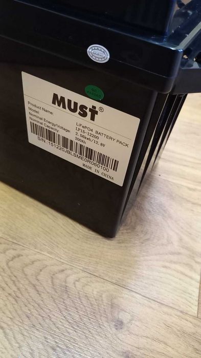 Литиевий аккумулятор 200 АЧ 12 В  MUST LIFEPO4 12-200