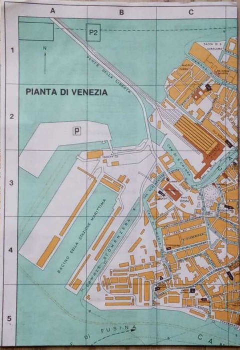 Mapa Wenecja Pianta Di Venezia