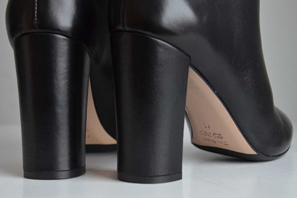 BEZ SZWÓW wsuwane WYGODNE całe z NATURALNEJ SKÓRY kozaki The Seller 40