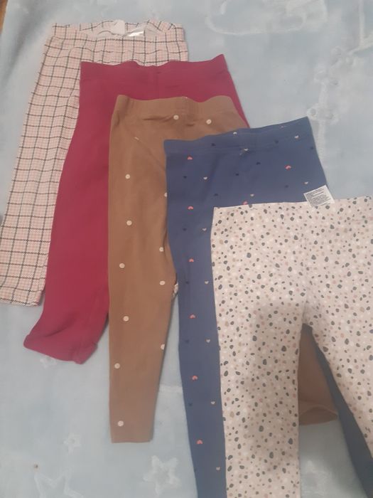 Zestaw 5 par legginsy h&m lupillu rozm 92