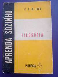 Livro Aprenda Sòzinho Filosofia de C.E.M. Joad 1963 editora Pioneira