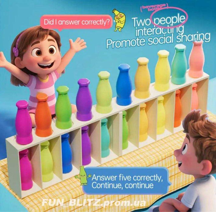 Настільна гра на співвідношення кольорів / Вгадай колір Bottle pairing