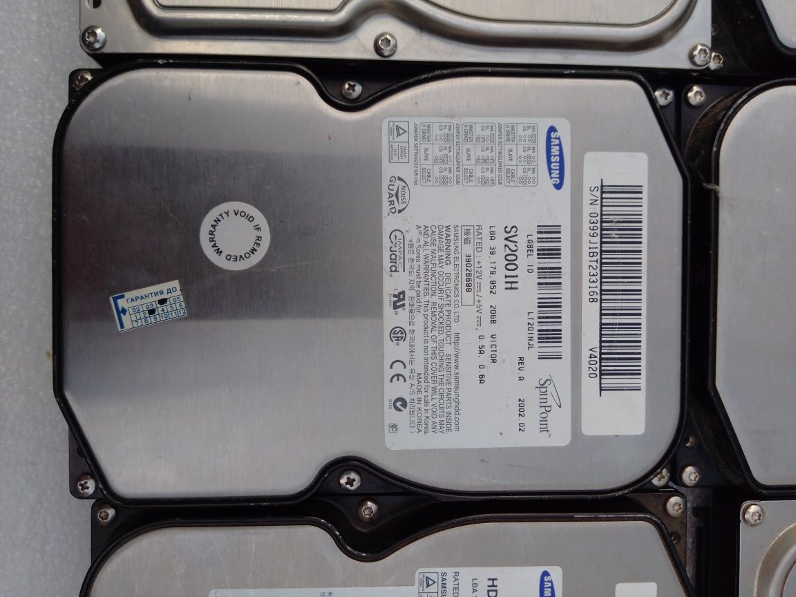 Жёсткие диски  HDD