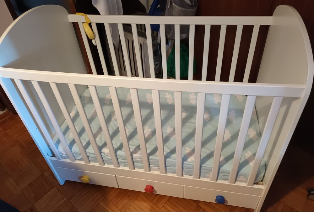 Berço cama de bebé e criança colchão