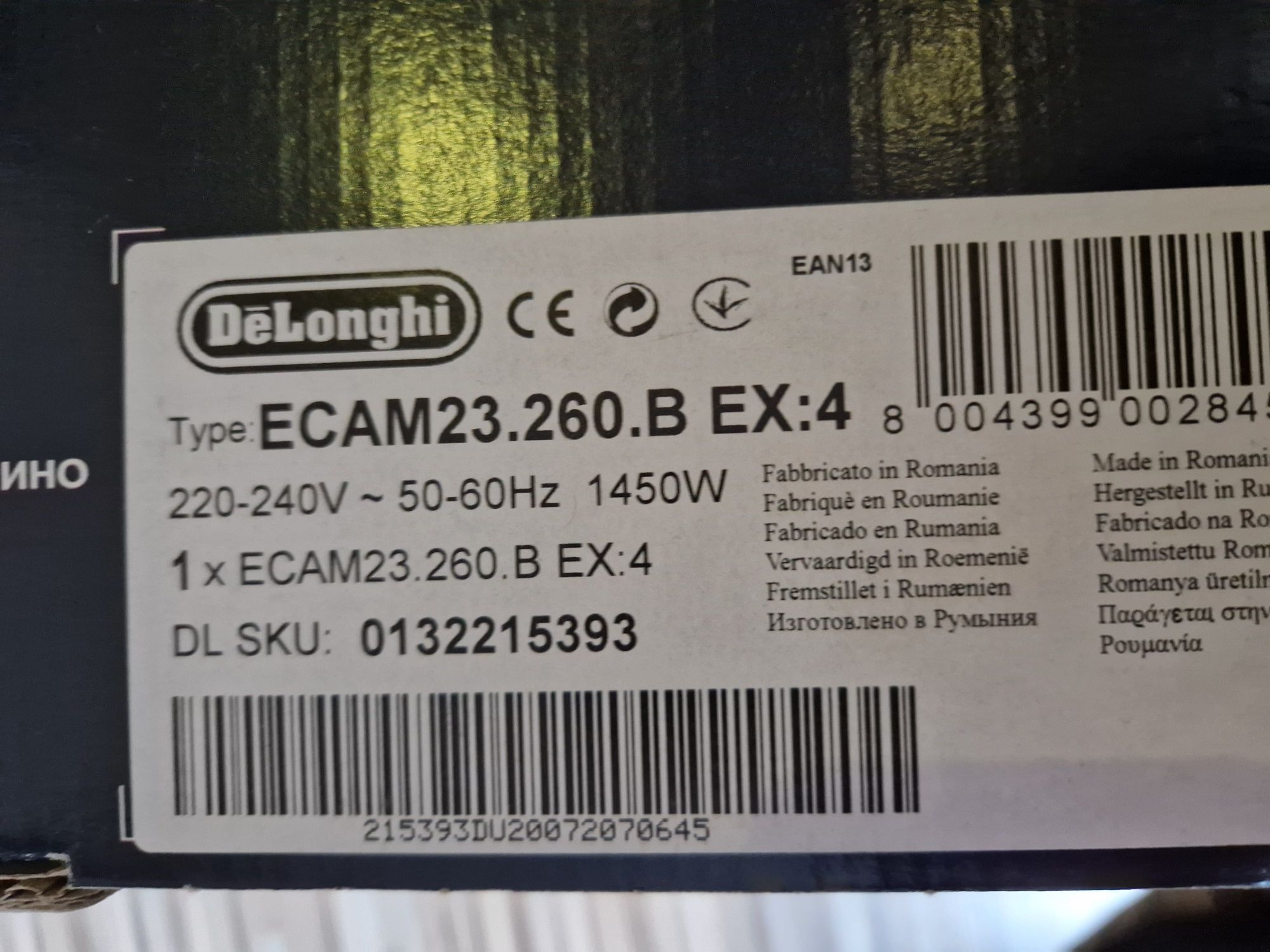 Ekspres DeLonghi Magnifica S Smart ECAM23.260.B