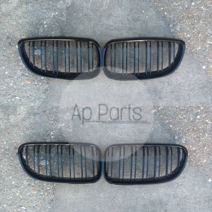 Bmw e92 e93 grelhas duplas preto brilhante