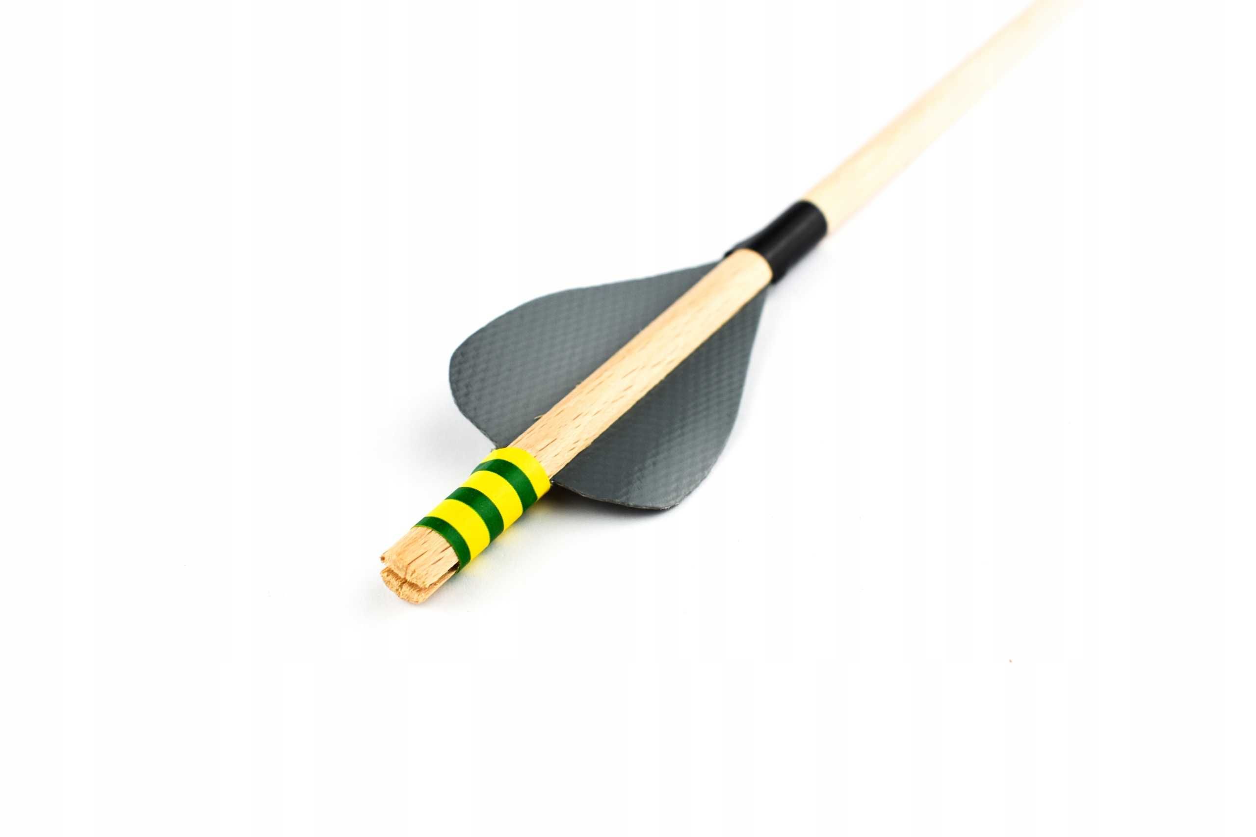 Strzały drewniane do łuku 60cm zestaw 10 sztuk