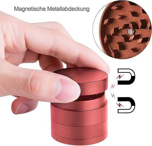 Metalowy Grinder Crusher młynek do tytoniu czarny do mielenia