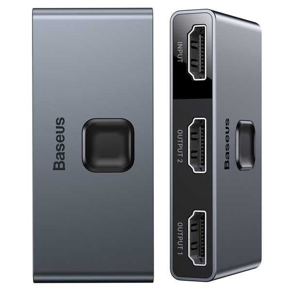 Разветвитель сплиттер Baseus Matrix HDMI Splitter Space Grey