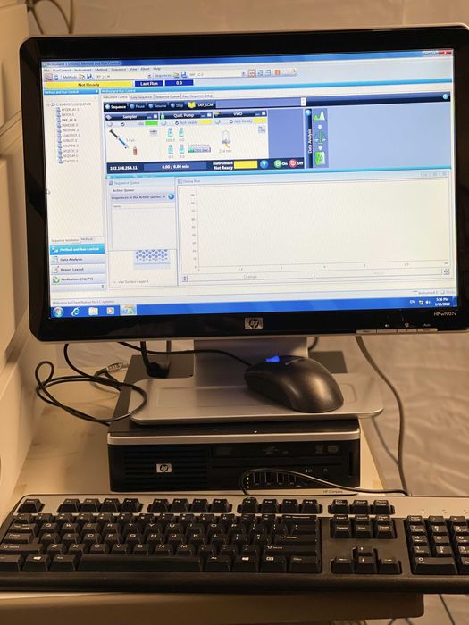 Agilent HP 1100 HPLC Cromatografia Liquida laboratório ChemStation