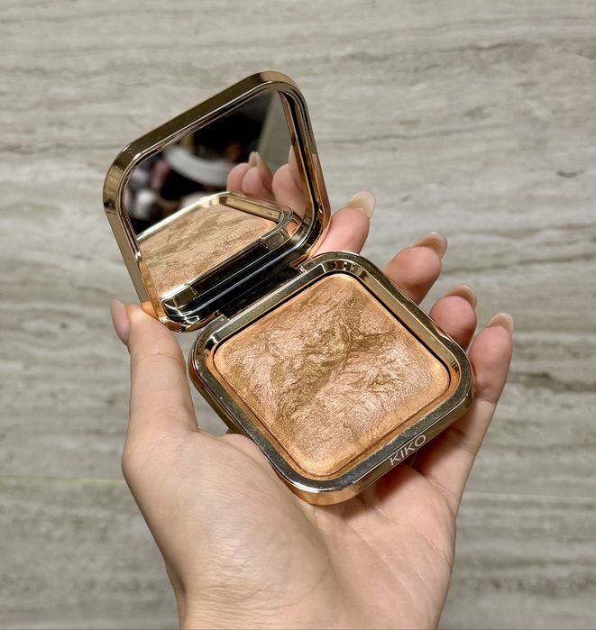 Розкішний запечений бронзер kiko milano silky glow baked bronzer 01