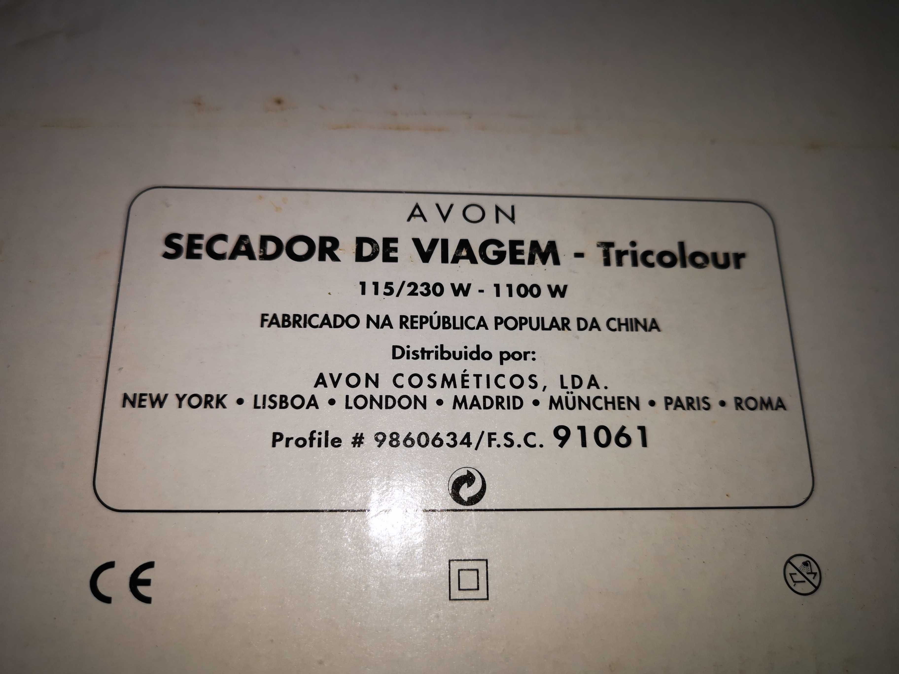 Secador de cabelo de viagem