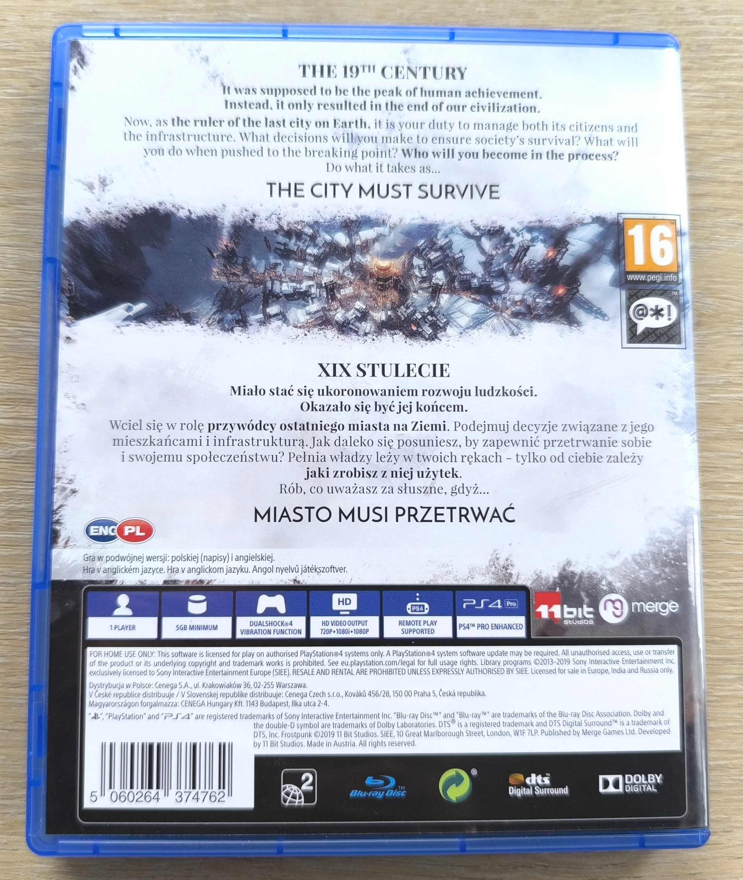 Frostpunk Console Edition [PS4] [PS5] (POLSKA WERSJA) - IDEALNA!