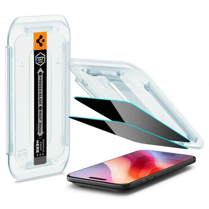 Защитное стекло Spigen Glas.tR EZ FIT Privacy 2-Pack для iPhone Air