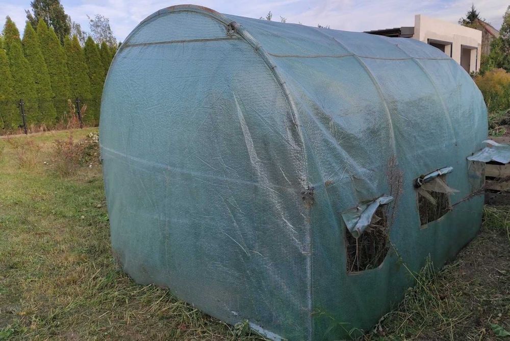Tunel Foliowy Szklarnia Ogrodowa Namiot Foliowy Stelaż 3x2m Dodatki