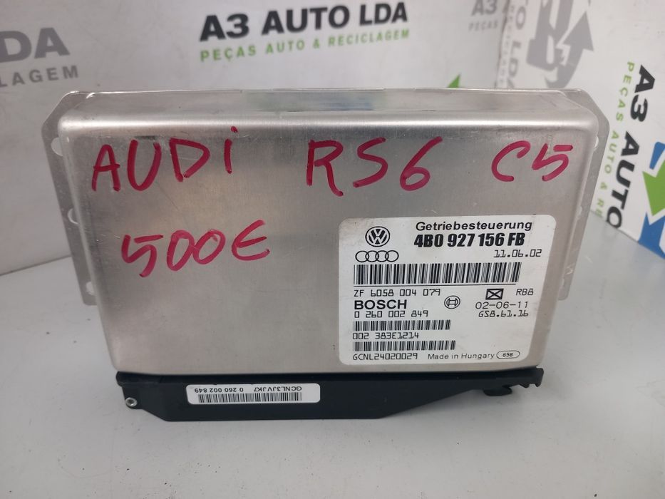 Módulo caixa velocidades automática Relé bomba de combustível Audi RS6