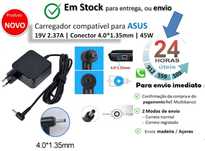 Transformador compatível para ASUS  19V. 2.37A 45w |   4.0mm*1.35mm