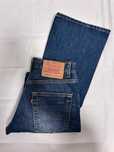 Levi's 525 Bootcut W32 L32 damskie jeansy granatowe z bawełny vintage