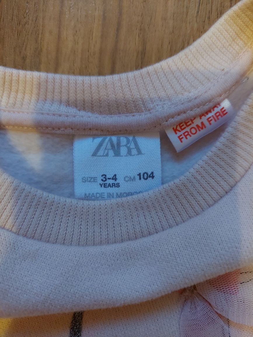 Свитшоты Zara 98-104 на флисе свитер кофта для двойни близнецов