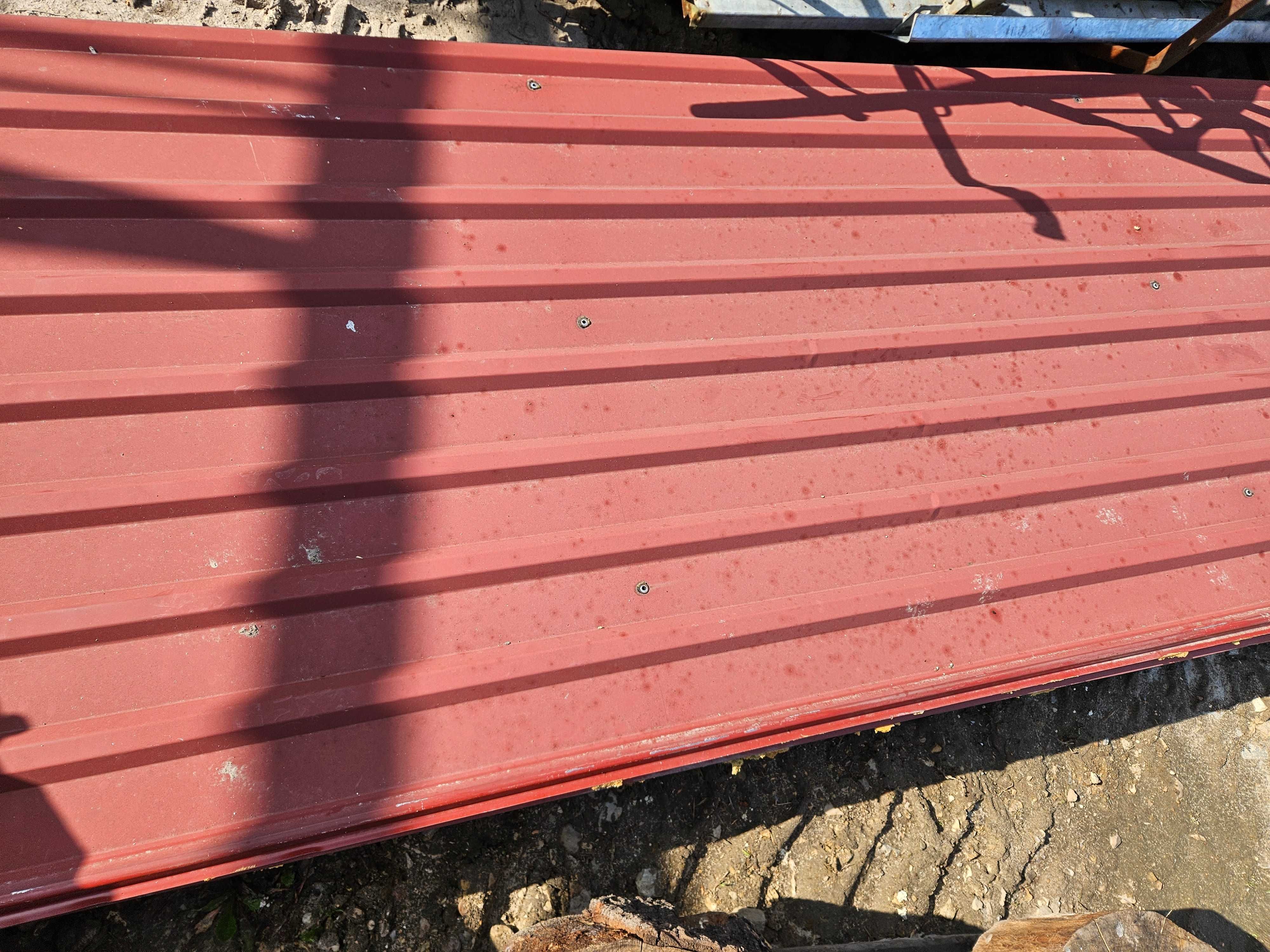 Blacha trapezowa - arkusze 4,50 x 1,15 m , kolor ceglany