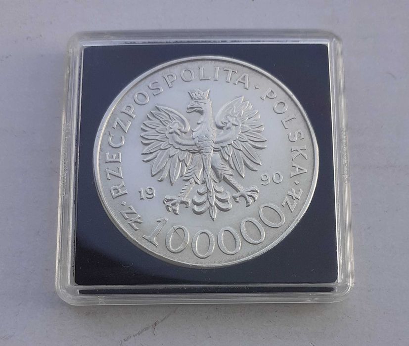 100 000 zł Solidarność TYP A 1990