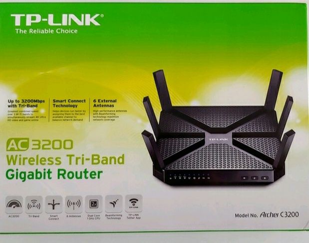 Router marki TP-Link Archer C3200 Tri Band Gigabit