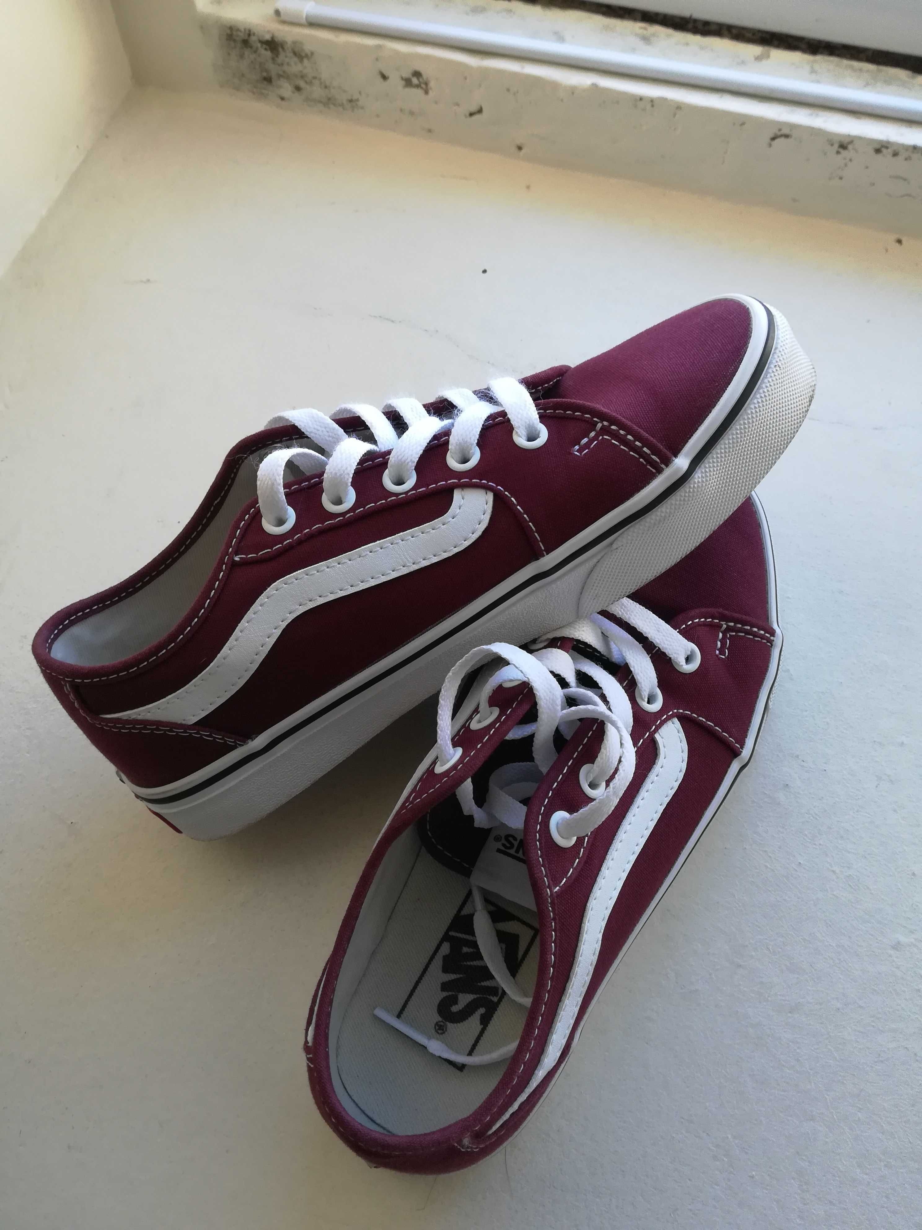 Vans old skool Bordeaux como novas