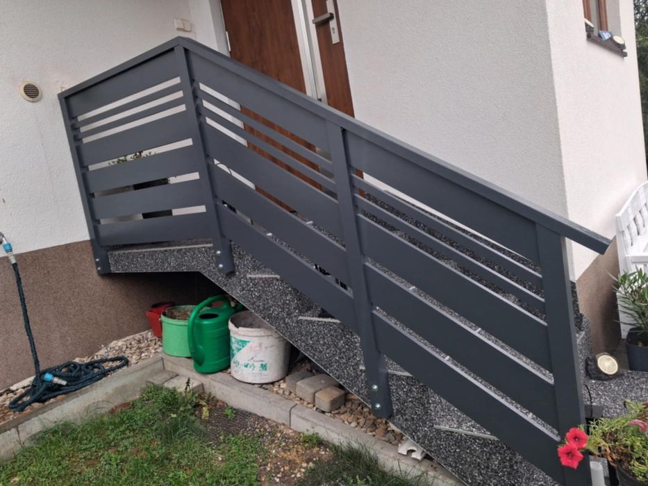 Balustrada Barierki Aluminium Malowana Proszkowo