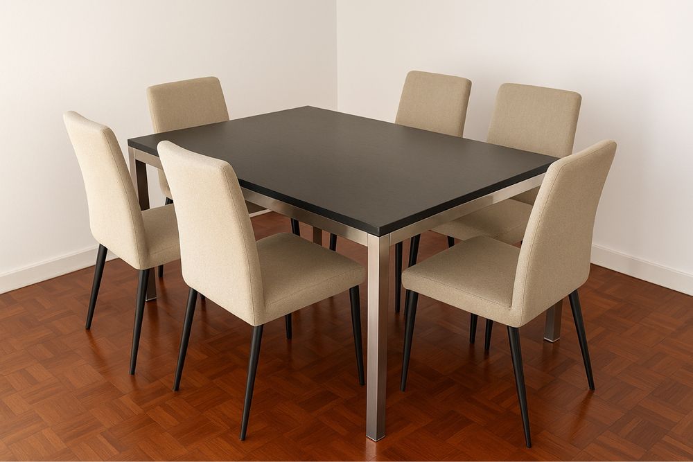 Mesa de jantar com 4 cadeiras