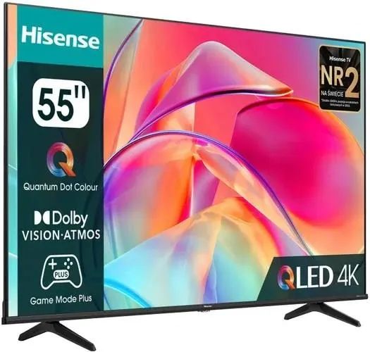 Telewizor QLED HISENSE 55E7Q 55" SMART,Taniej o 600zł na BlackWeeks!