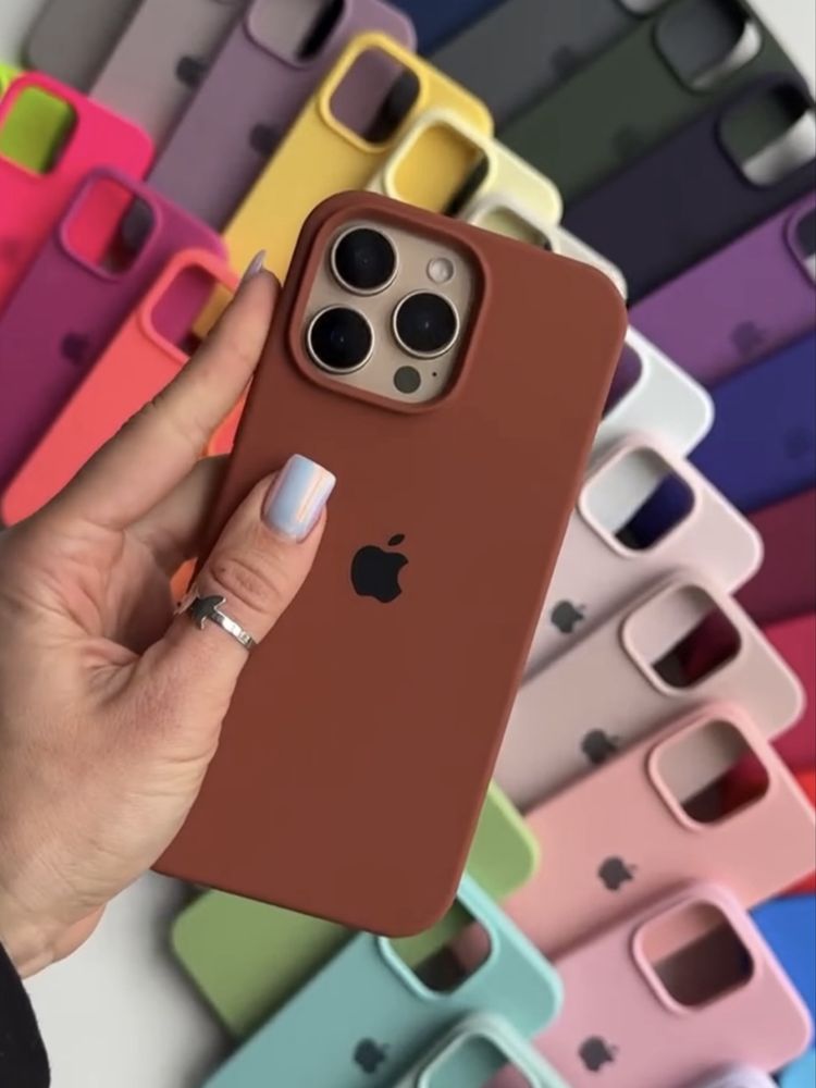 Чохол на айфон 16 про макс та інші | сиілконовий чехол для iphone pro